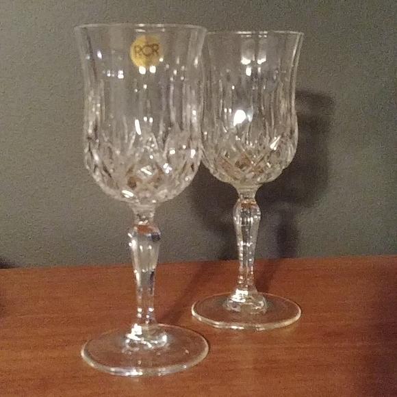 Royal Crystal Rock Other - ** 5 for $20.  Pair Wine Glasses